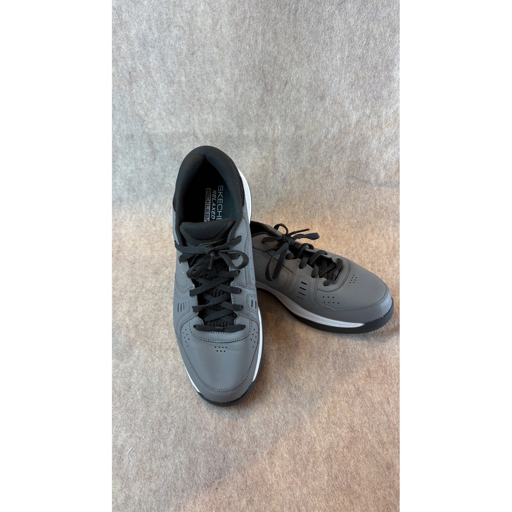 Skechers Relaxed Fit Pickleball Mens Shoes Gray Lime 246072 Size 12